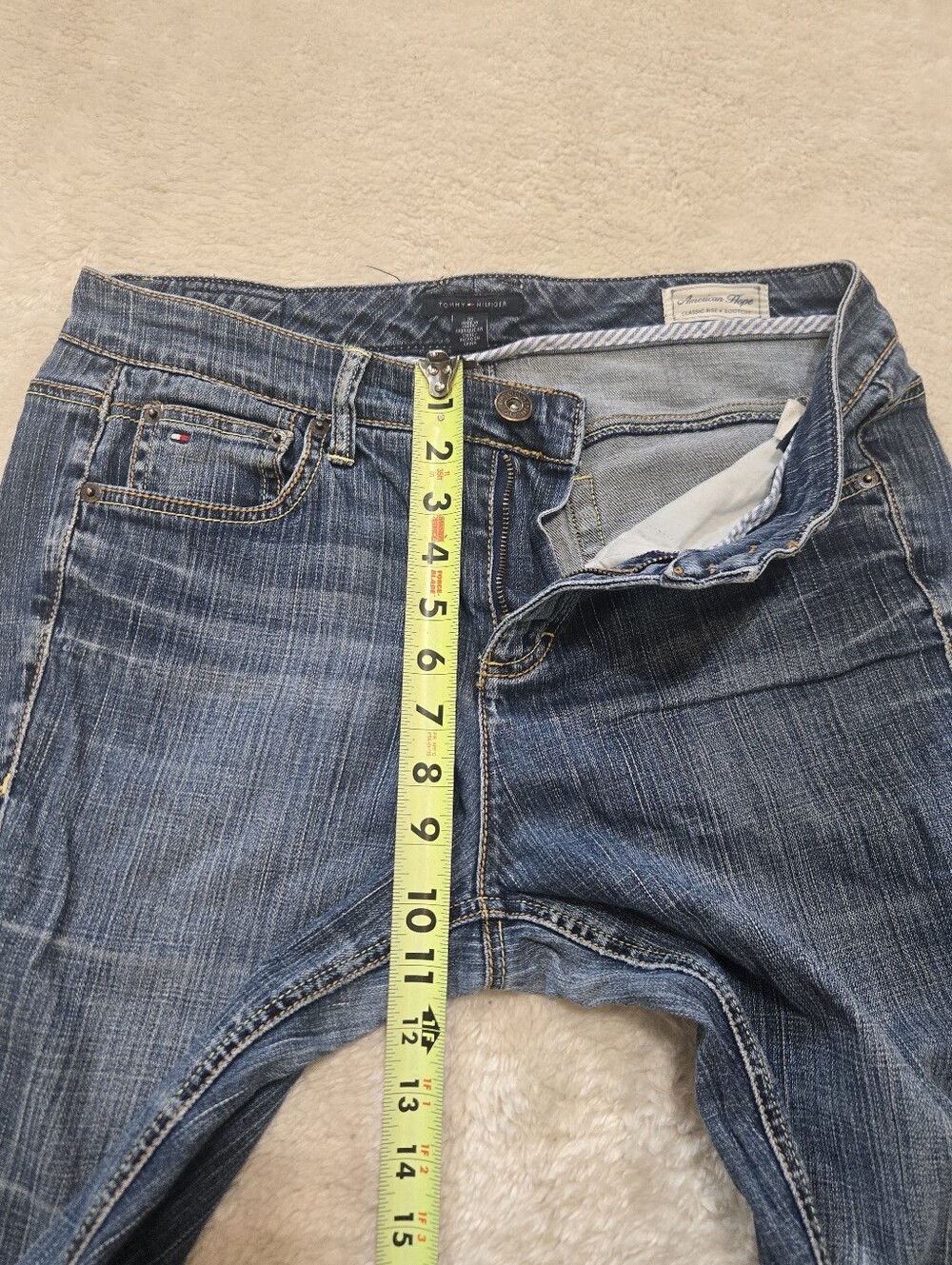 Tommy Hilfiger Vintage Y2K American Hope Classic Rise Bootcut Jeans, 10 - Picture 4 of 6